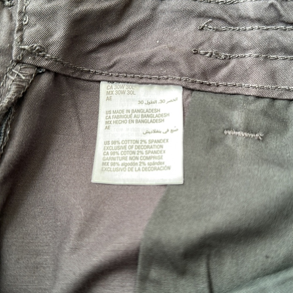 Sun + Stone Men’s Straight Leg Pants - Jogger - Dark Lead 30” x 30” - Picture 15 of 16